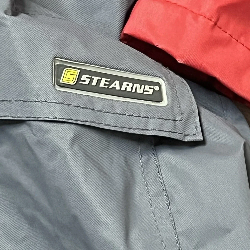 Stearns Waterproof Dry Wear Hooded Fleece Lined‎ Jacket Coat Red XL-XX-Large